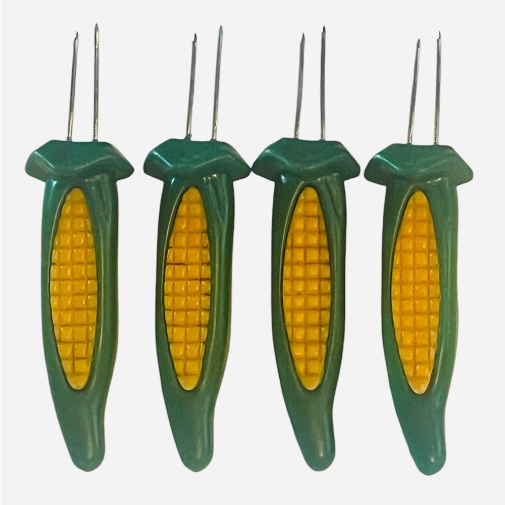 Large Corn Skewers Set of 4 Corn on the Cob